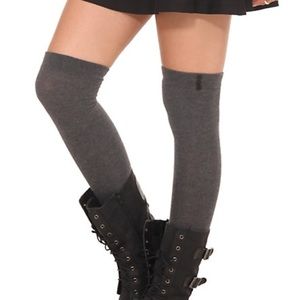 Gray Knee High Socks